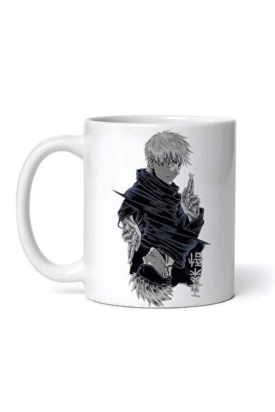 OEM Προσωποποιημένη λευκή κούπα, Gojo Satoru Jujutsu Kaisen, INOVATIX®. 330 ml