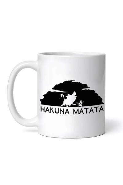 OEM Προσωποποιημένη λευκή κούπα, Hakuna Matata, INOVATIX®. 330 ml