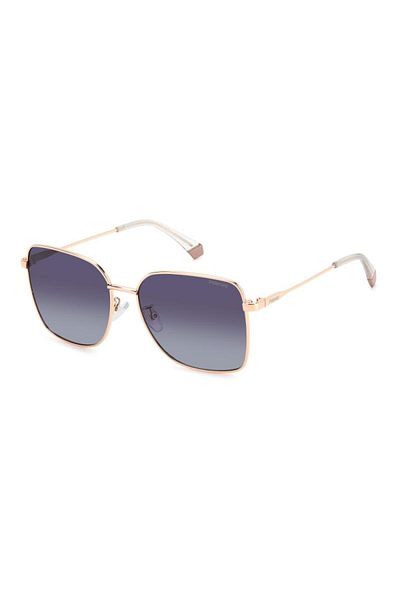 Polaroid Ochelari de soare polarizați pentru femei Pld 4158/g/s/x Ddb/wj, metal, roz, 58 mm