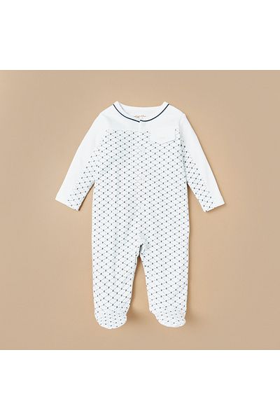 giggles All-Over Print Closed Feet Sleepsuit with Round Neck