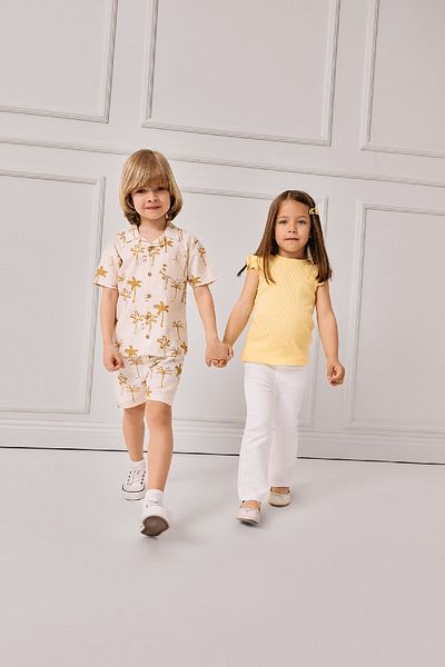 DeFacto Baby Girl Flare Fit Spanish Leg Gabardine Pants E1798A525Sm