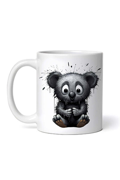 OEM Εξατομικευμένη λευκή κούπα, Halloween Black Koala Baby, INOVATIX®. 330ml