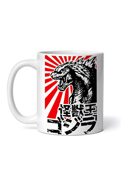 OEM Cană albă personalizată, Regele Godzilla, INOVATIX®. 330 ml