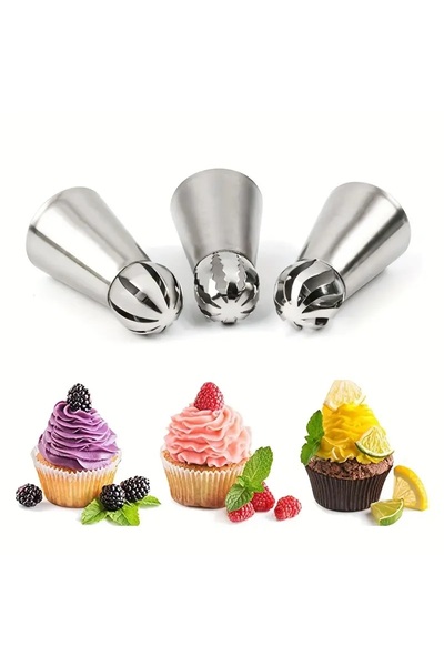 Siliko World Paslanmaz Çelik Krema Sıkma Torbası Ucu (şanti Torbası Ucu, Duy)...