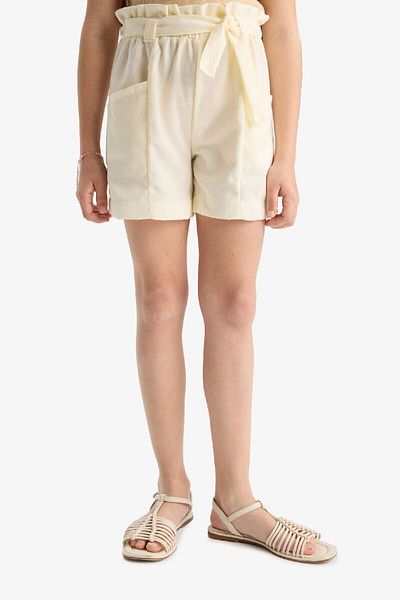 DeFacto Girl's Pocket Paperbag Shorts C0266A824Sm