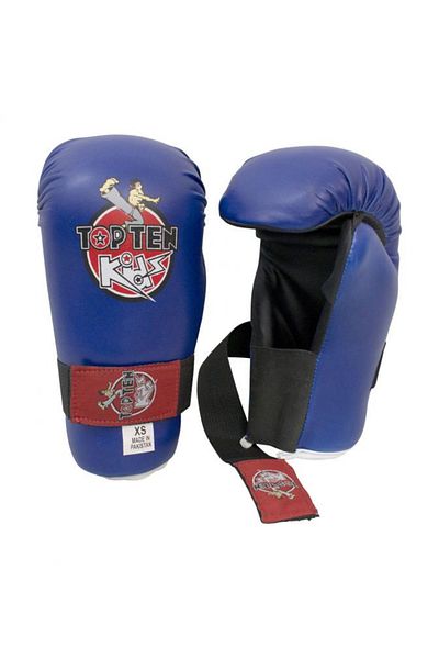Top Ten Mănuși de kickboxing „KIDS 2016”, aprobate WAKO, Top Ten, albastre, mărimea XS