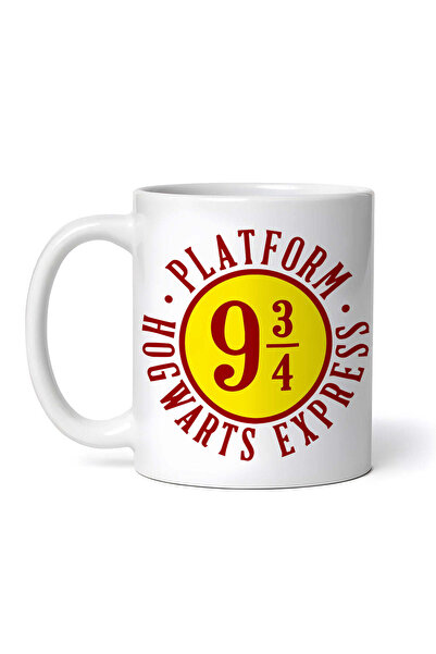 OEM Cană albă personalizată, Harry Potter, platformă 9 pe 3 pe 4, Hogwarts Ex...