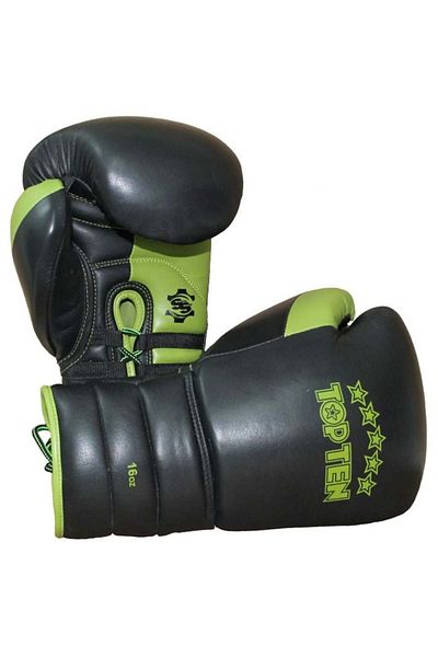 Top Ten Mănuși de box „Lace Up Pro”, Top Ten, verzi, 473 ml