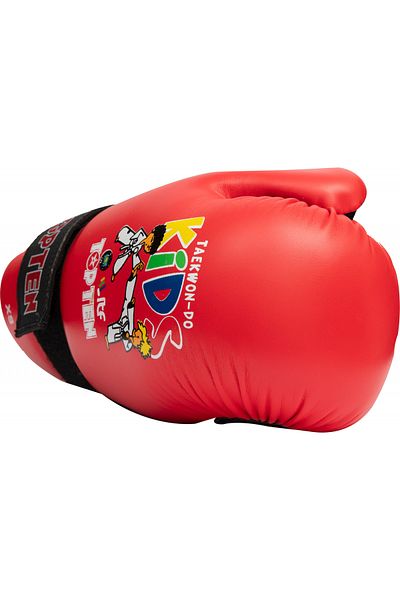 Top Ten Taekwon-do gloves, "ITF KIDS" approved by ITF, Top Ten, Red, XS