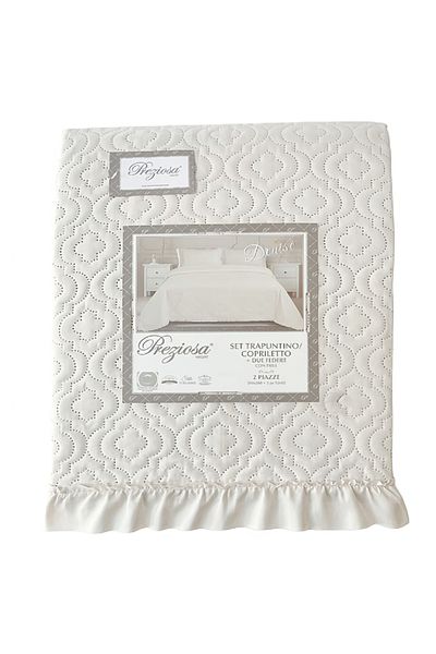 Preziosa Set of duvet cover and 2 cream pillowcases 260x260 cm + 2 pillowcases 52x82 cm, Denise Preziosa Home