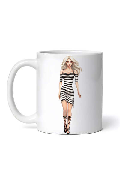 OEM Εξατομικευμένη λευκή κούπα, Edda Women's Clothing, INOVATIX®. 330ml