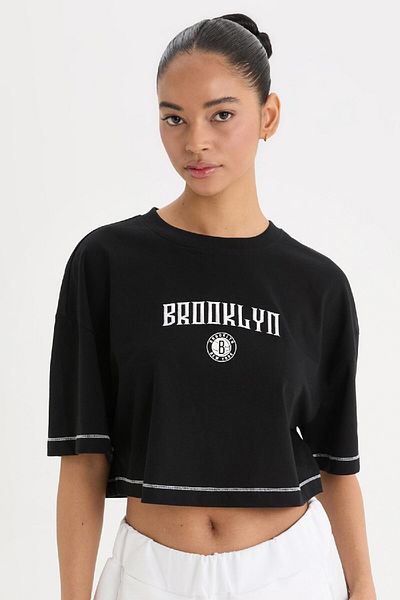 DeFacto Nba Brooklyn Nets Mixed Fit Crew Neck T-Shirt