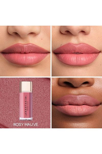 Anastasia Beverly Hills أحمر شفاه سائل مخملي بلون وردي أرجواني متوسط، 0.12 أونصة
