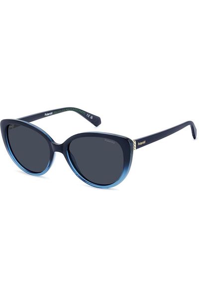 Polaroid Ochelari de soare polarizați pentru femei Polaroid PLD 4176/S/X PJP/C3, Plastic, Albastru, 56 mm