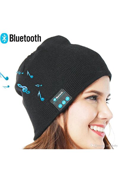MACVI Caciula Smart Muzicala Macvi® cu Bluetooth, Microfon si Casti Detasabile, Unisex, Negru