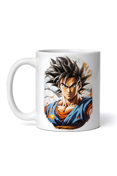 OEM Cană albă personalizată, bustul lui Goku, INOVATIX®. 330ml