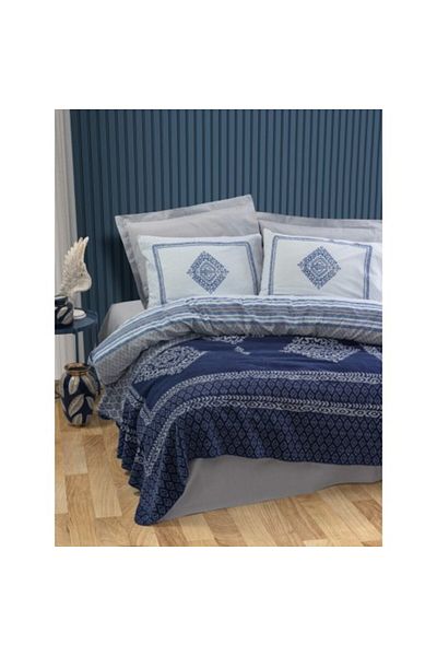 Cotton Box 5-piece bedding set, linen and blanket, Cotton Box, Hardy Grey