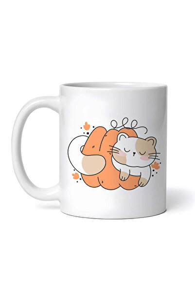 OEM Cană albă personalizată, Pisică adormită, INOVATIX®. 330ml