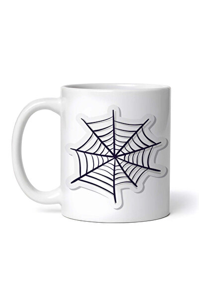 OEM Εξατομικευμένη λευκή κούπα, ιστός αράχνης Halloween, INOVATIX®. 330ml