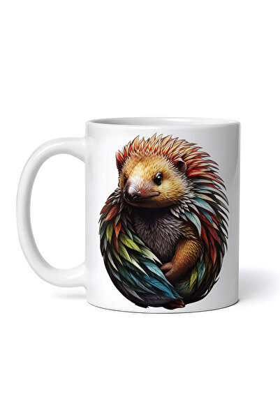 OEM Εξατομικευμένη λευκή κούπα, Μυθολογικός χαρακτήρας Έχιδνα, INOVATIX®. 330ml