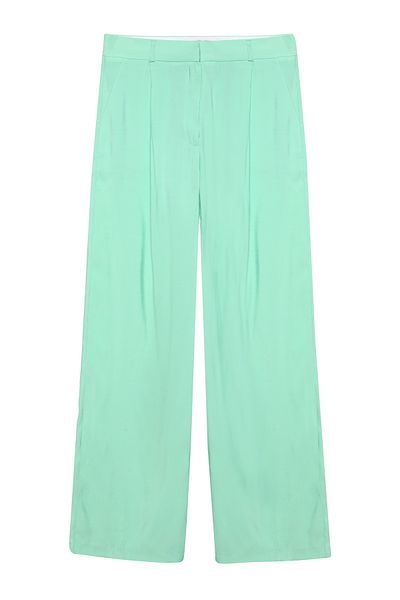 Quzu High Waist Wide Leg Pants Mint