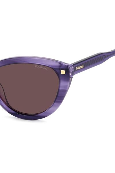 Polaroid Polarized Sunglasses Women Polaroid PLD 4175/S/X HKZ/KL, Plastic, Purple, 54 mm