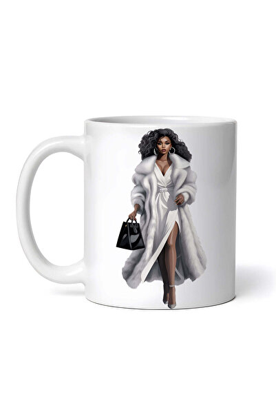 OEM Cană albă personalizată, Îmbrăcăminte superbă pentru femei, INOVATIX®. 330ml