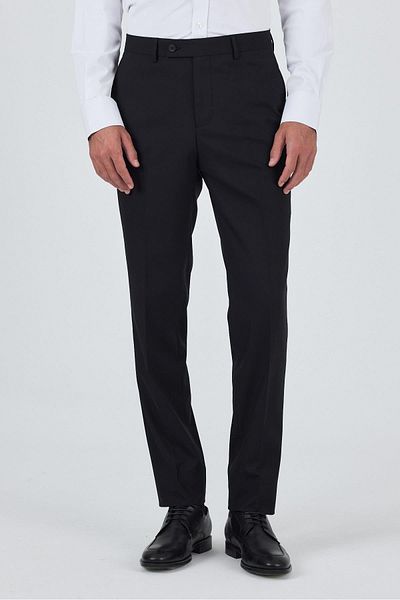 İmza Black Side Pocket Open Leg Comfort Fit Stretch Classic Trousers 1003250907