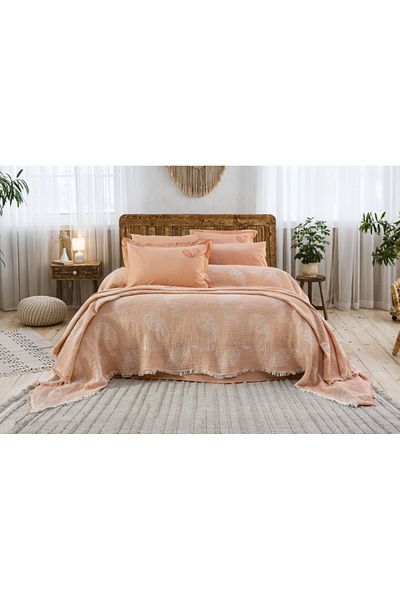 NETAVANTAJ Nijuu Home Selection Concept Edna Salmon Double Muslin Pique Set