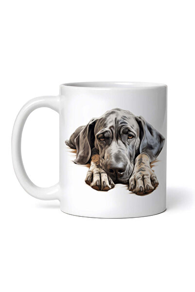 OEM Cană albă personalizată, câine dog german, INOVATIX®. 330ml