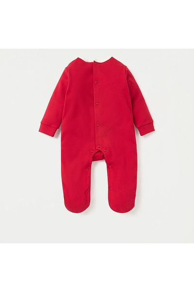 Juniors Applique Detail Closed Feet Sleepsuit with Long Sleeves