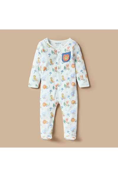 Juniors All-Over Print Closed Feet Sleepsuit with Long Sleeves