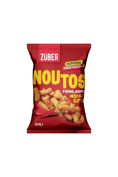 Züber Noutos Baked Chickpea Chips Chili 55 g (3 Pcs)
