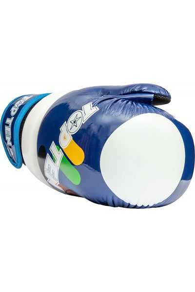 Top Ten ITF Approved "Glossy Block" Gloves, Top Ten, Blue, S