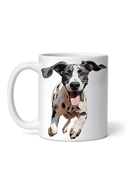 OEM Cană albă personalizată, câine dog alergând, INOVATIX®. 330ml