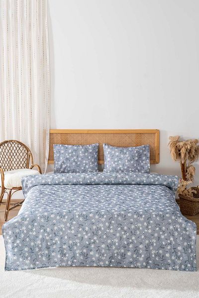 Riva Γκρι Μαργαρίτες Διπλό Πικέ 200 x 220 cm