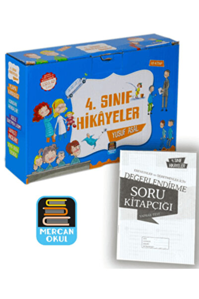 Mercan Okul Yayınları 4. Sınıf Hikayeler Okuma Seti - 10 Kitap Soru Kitapçığı...
