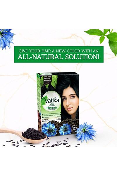 Vatika Vatika Henna Hair Dye Natural Black - 1