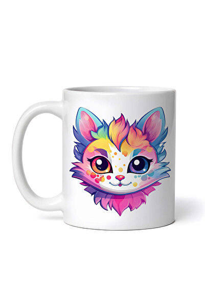 OEM Cană albă personalizată, Pisica Abby, INOVATIX®. 330ml