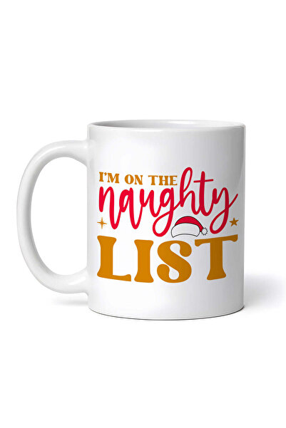 OEM Cană albă personalizată, Sunt pe lista obraznicilor, INOVATIX®. 330 ml