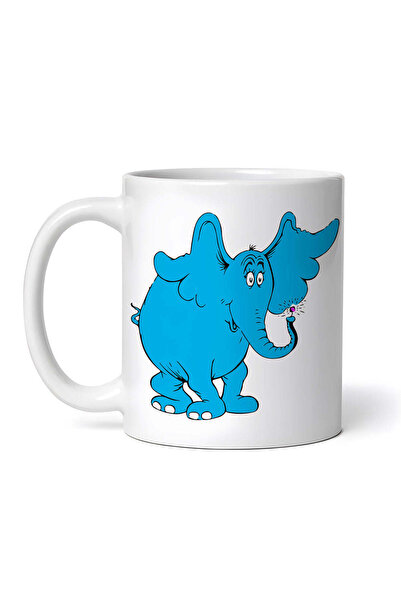 OEM Cană albă personalizată, Horton Elefantul, INOVATIX®. 330ml