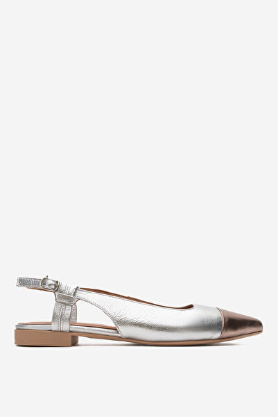 Dericlub Women's Pointed Toe Open Heel Loafer Shoes Real Leather