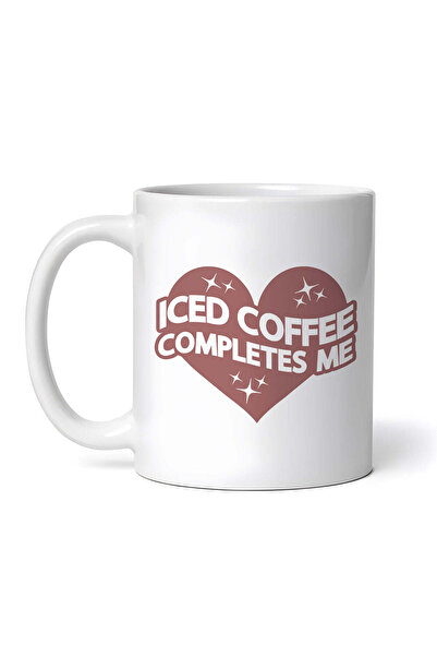 OEM Cană albă personalizată, Cafeaua cu gheață mă completează, INOVATIX®. 330 ml