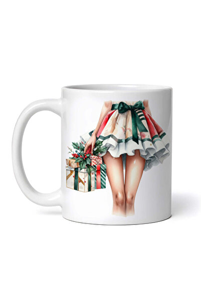 OEM Cană albă personalizată, Picioare de femeie sexy cu cadouri de Crăciun Fe...
