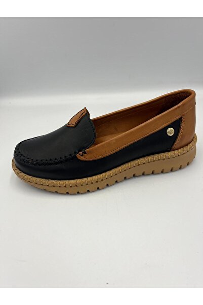 Mammamia kadın günlük ortopedik deri rahat ayakkabı