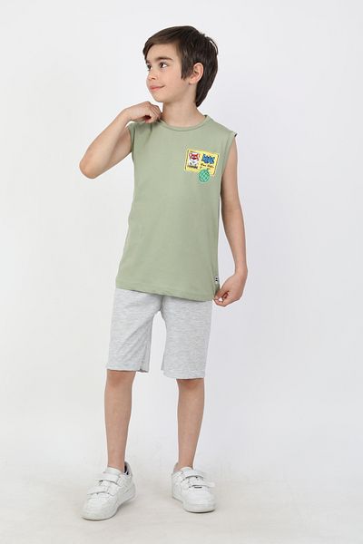 e-çocuk Wi̇Lde Sifon Sleeve Boy 2 Li̇ Takim 4945