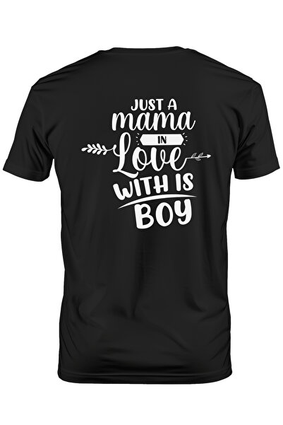 StoryGift Romania Tricou Barbati Cu Textul In Engleza "just A Mama In Love Wi...