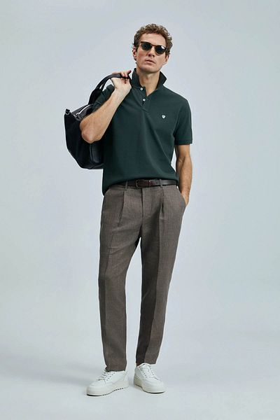 Lufian Ανδρικό μπλουζάκι Comfort Fit Cotton Polo 111040206