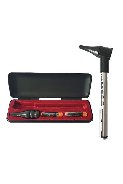 Gima GIMA mini portable otoscope with flashlight, 31300, 3 ear specula, Silver