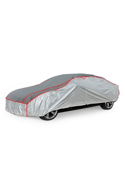 motor starter Car tarpaulin 480x190x140CM protection against stones and hail, 5MM lining, silver with d